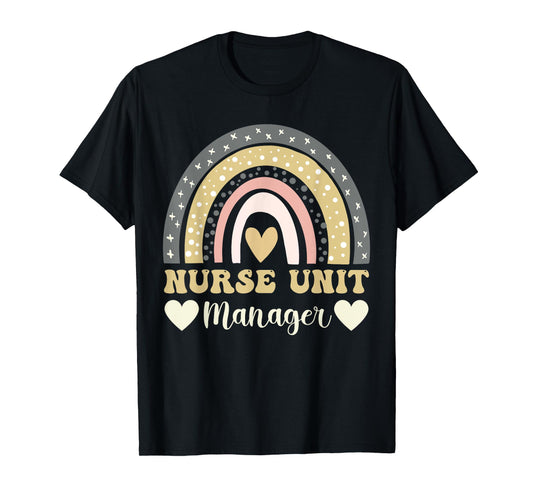 Cute Nurse Unit Manager Women Rainbow Nursing Unit Manager T-Shirt
