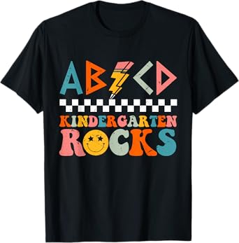 ABCD Kindergarten Rocks Back To School Teacher Kindergarten T-Shirt