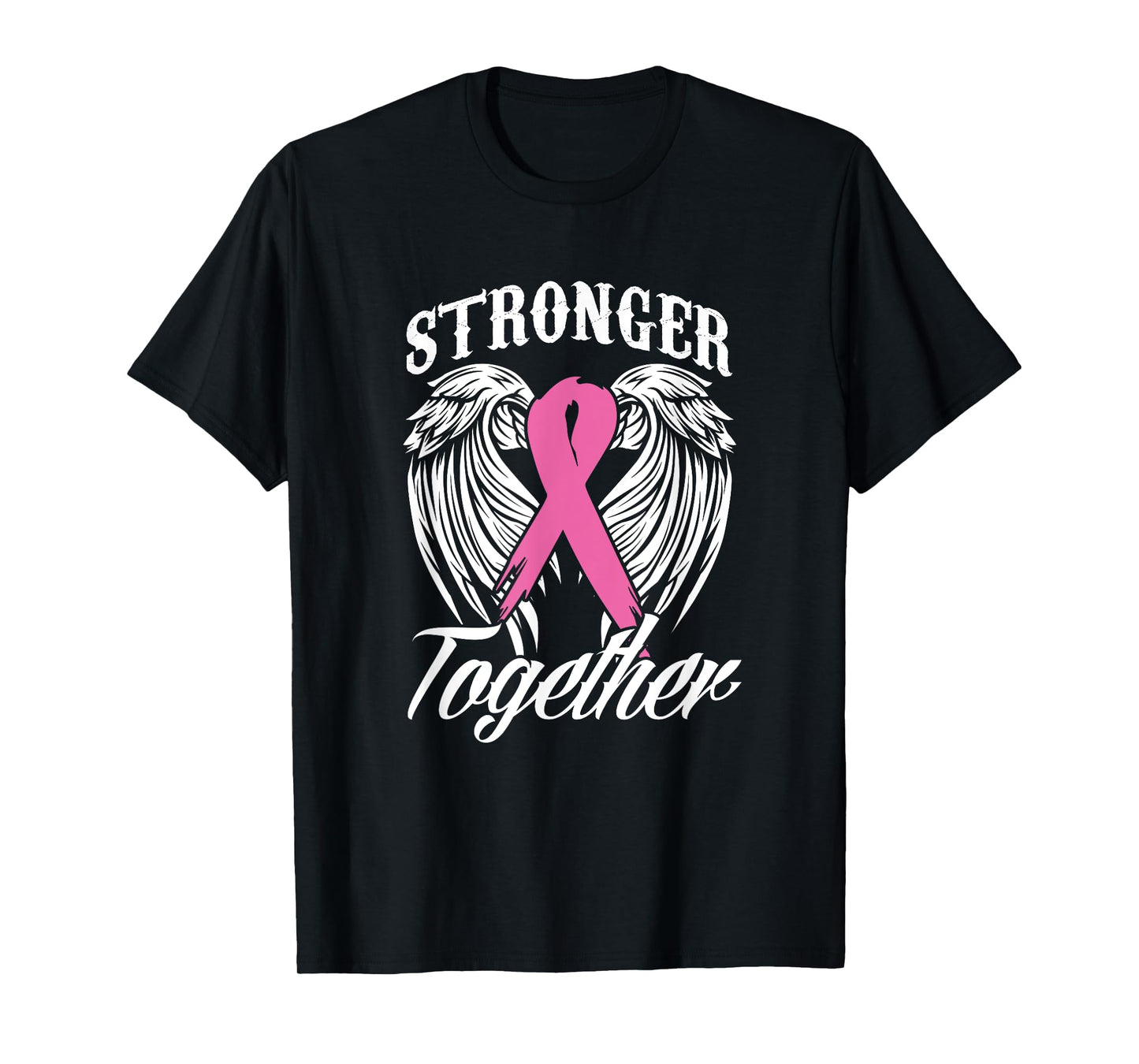 Strengthen Breast Cancer Awareness Together Pink Ribbon T-Shirt