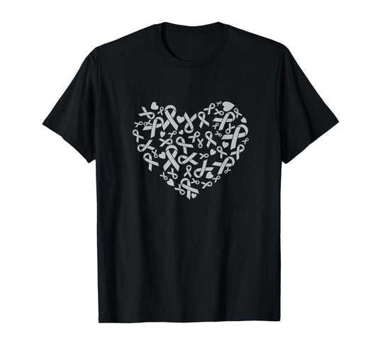 Go Grey In May Brain Cancer Heart T-Shirt