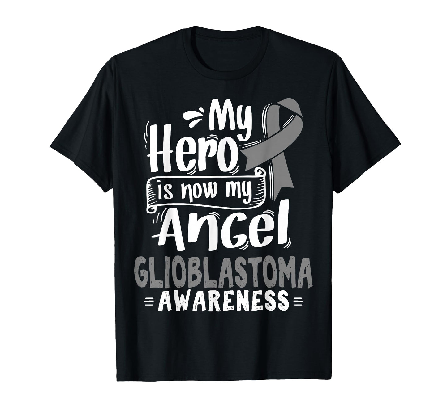 Glioblastoma Multiforme Awareness Tee - Gray Ribbon T-Shirt