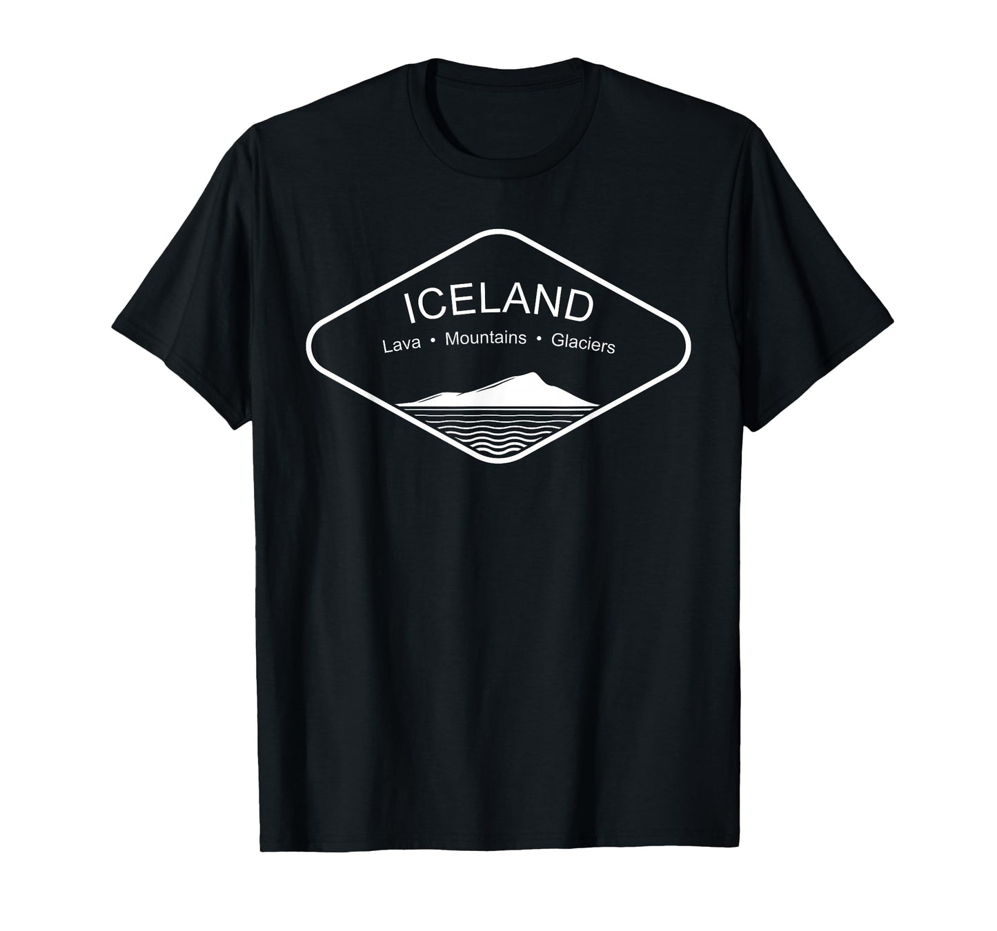 Iceland Mountains Gift Reykjavik Souvenir Volcano Europe T-Shirt
