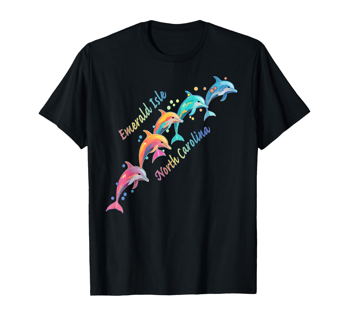 Dolphin Lover Emerald Isle NC Family Beach Vacation T-Shirt