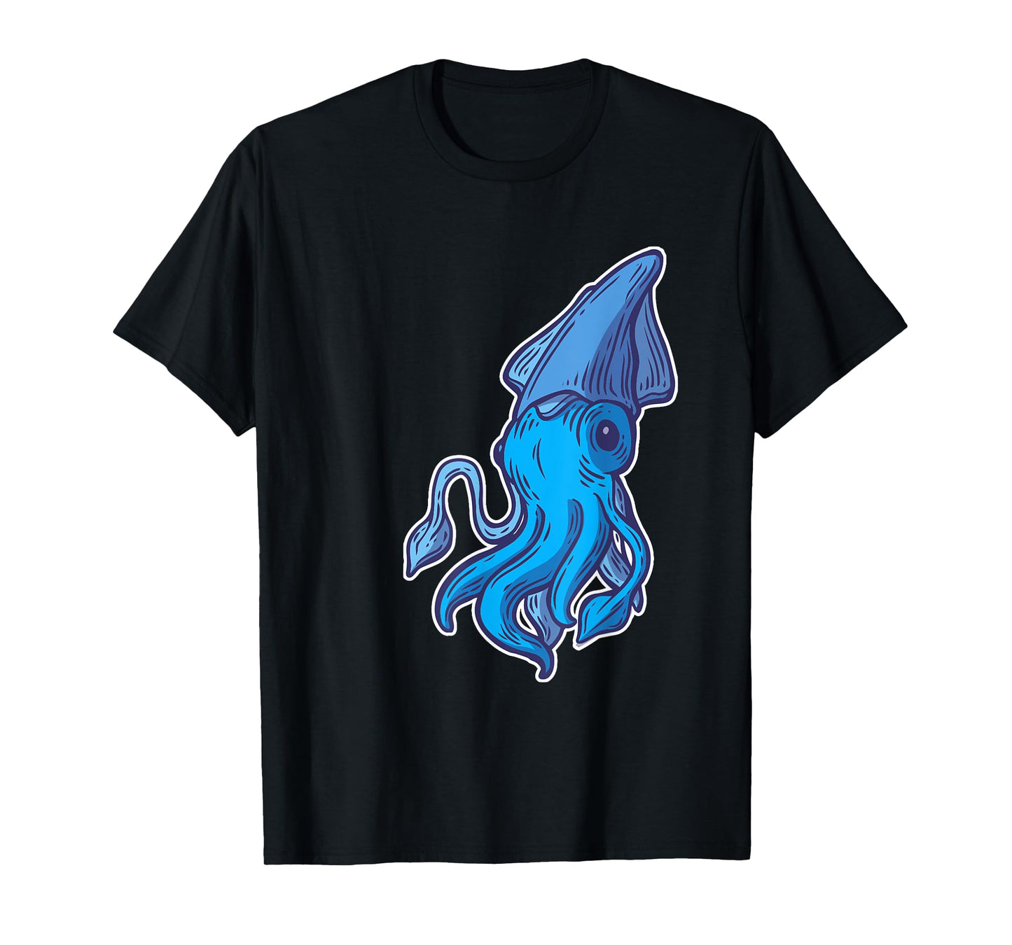 Giant Squid Sea Creature Lover Cartoon Men Women Kids T-Shirt