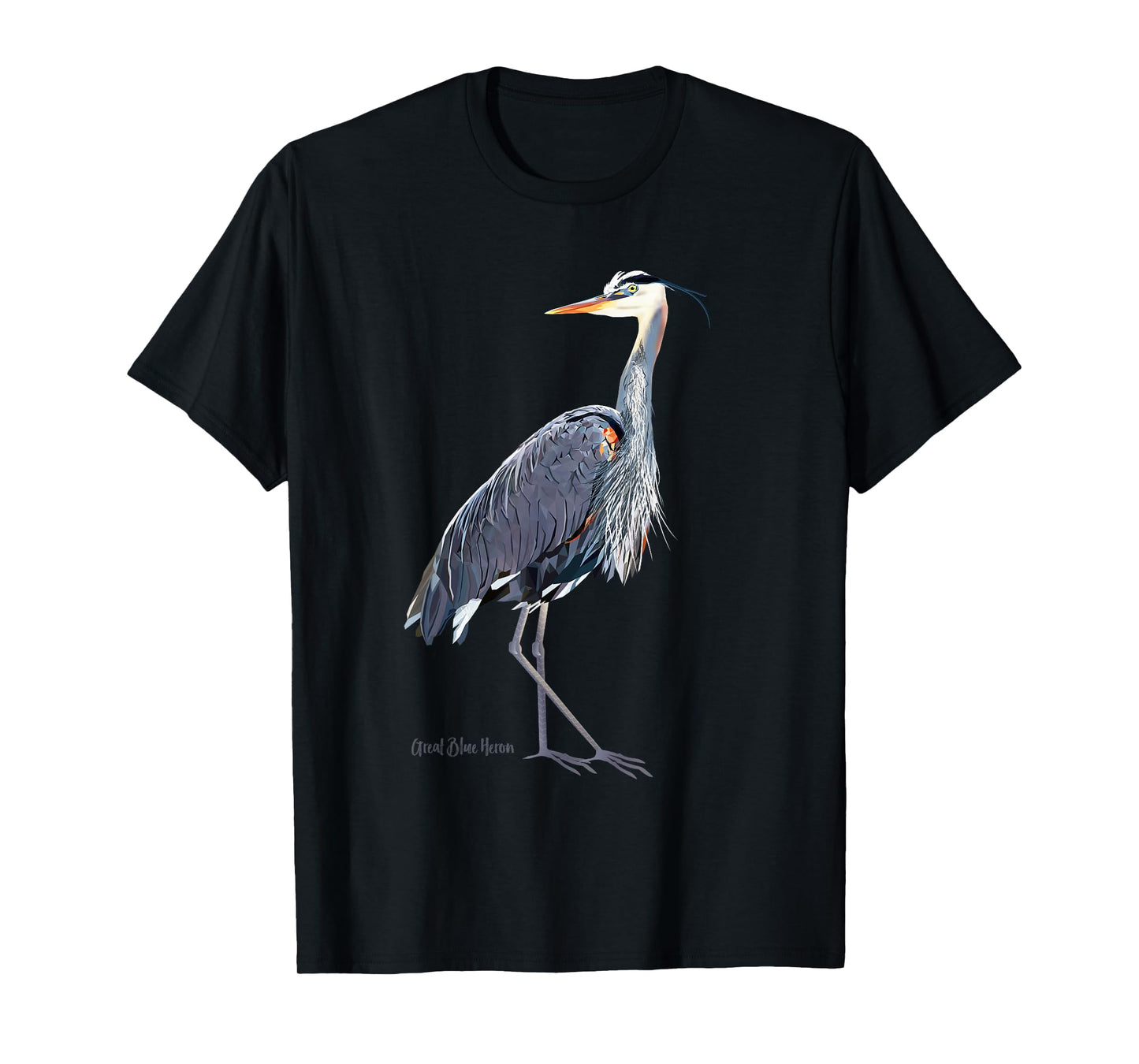 Heron Art Birder Shirt Wildlife Bird Watching T-Shirt