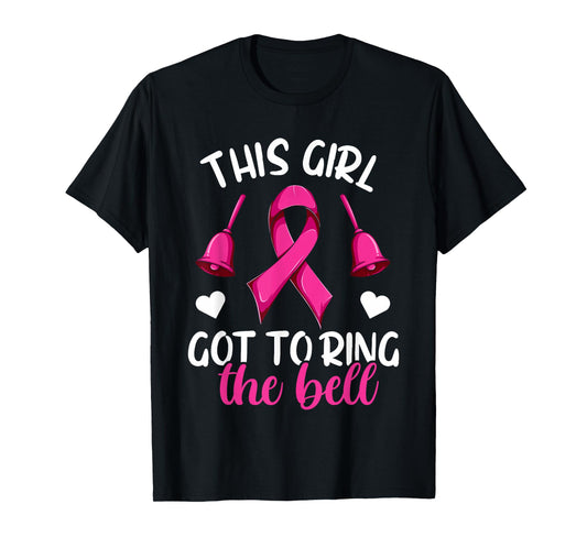 End Of Chemo Bell Shirt Women Girls, Breast Cancer Survivor T-Shirt