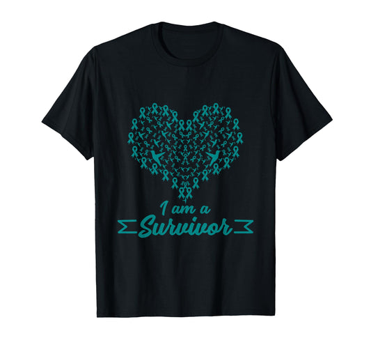 Cancer Survivor Gift Idea Cervical Cancer Awareness T-Shirt