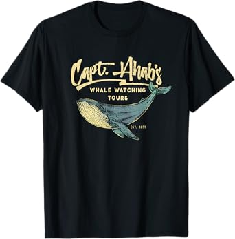 Moby Dick, Herman Melville whale literary gift T-Shirt