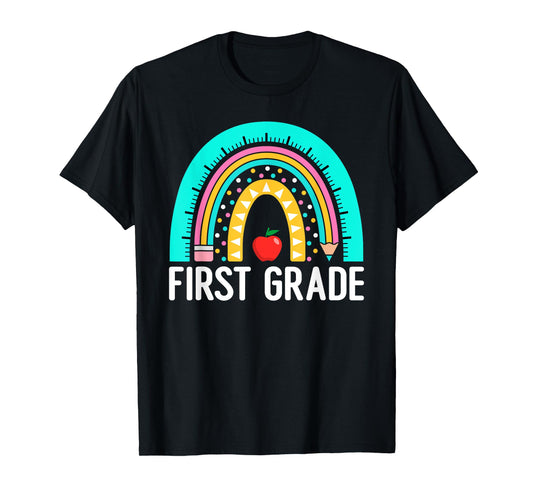 1st Grade Rainbow Teacher Team First Grade Squad Girls Boys T-Shirt