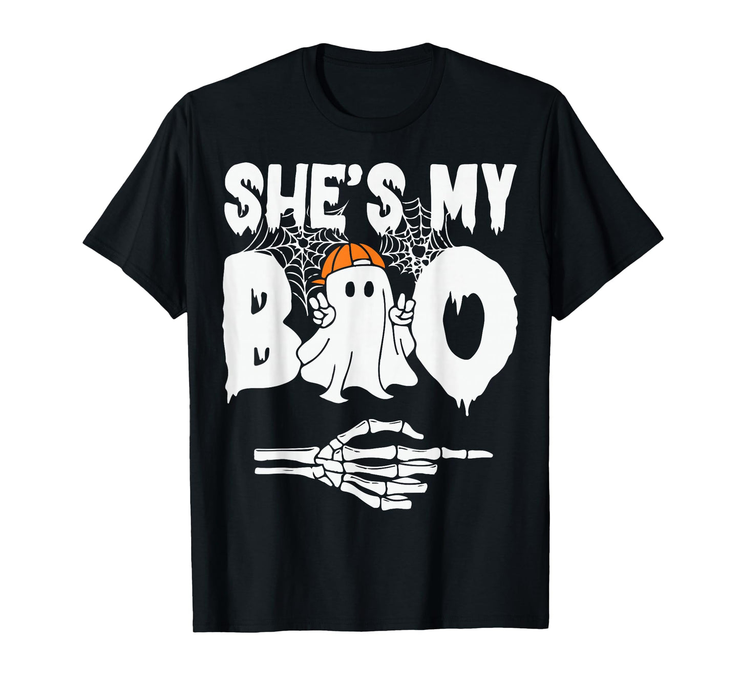 She's My Boo Funny Matching Couples Halloween Ghost Costume T-Shirt