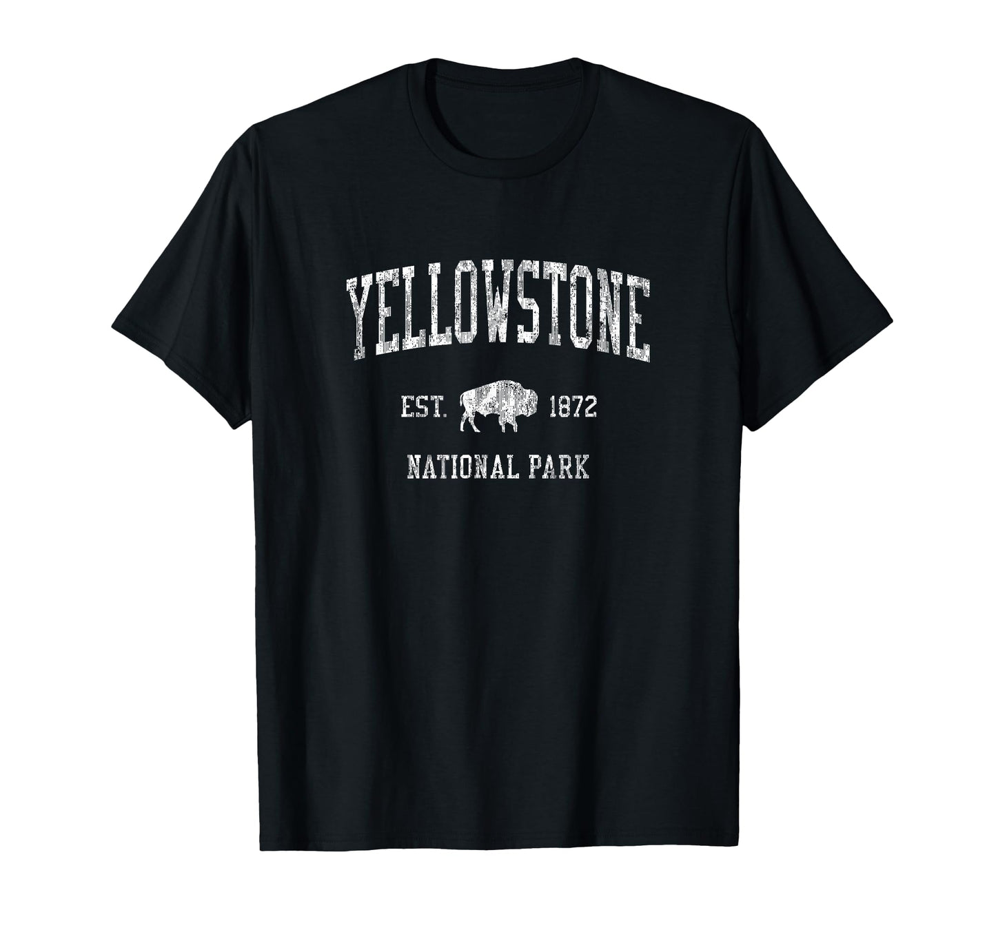 Yellowstone T-Shirt Vintage National Park Sports Design Tee T-Shirt