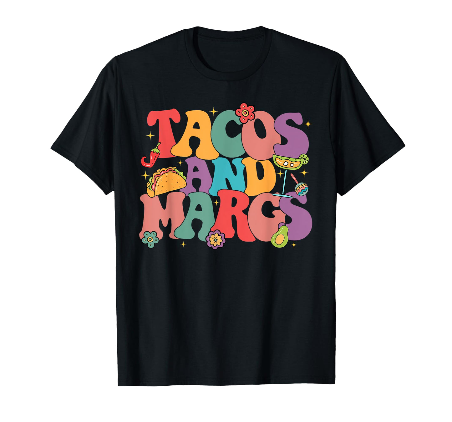 Funny Cinco De Mayo Tacos And Margs Mexican Fiesta Party T-Shirt