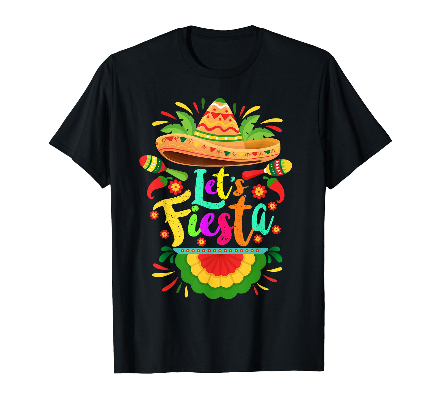 Let's Fiesta Cinco De Mayo Mexican Party Let's Fiesta T-Shirt