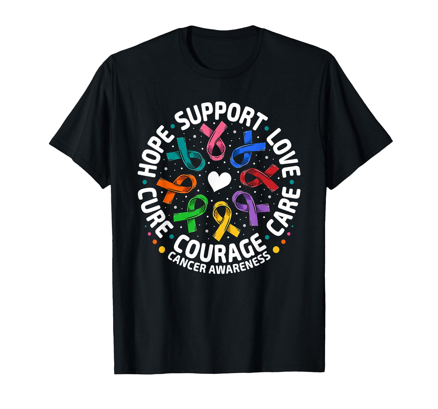 All Cancer Awareness Shirts Support All Ribbons Cancer T-Shirt