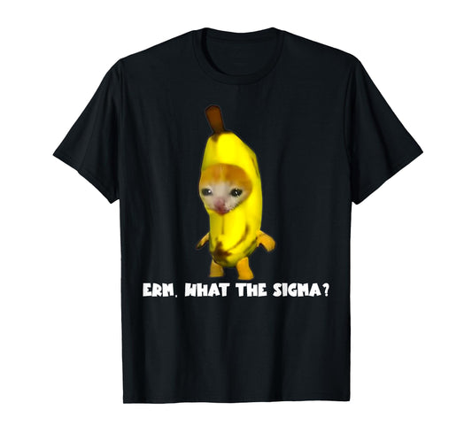 Sigma Banana Cat Costume Cat Meme Funny Memes Internet Memes Men Women T-Shirt