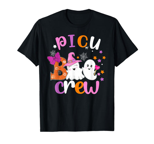 PICU Boo Crew Halloween matching shirts for PICU nurses T-Shirt