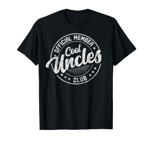 Oficial Member Cool Uncles Club Father's Day Uncle Funny T-Shirt