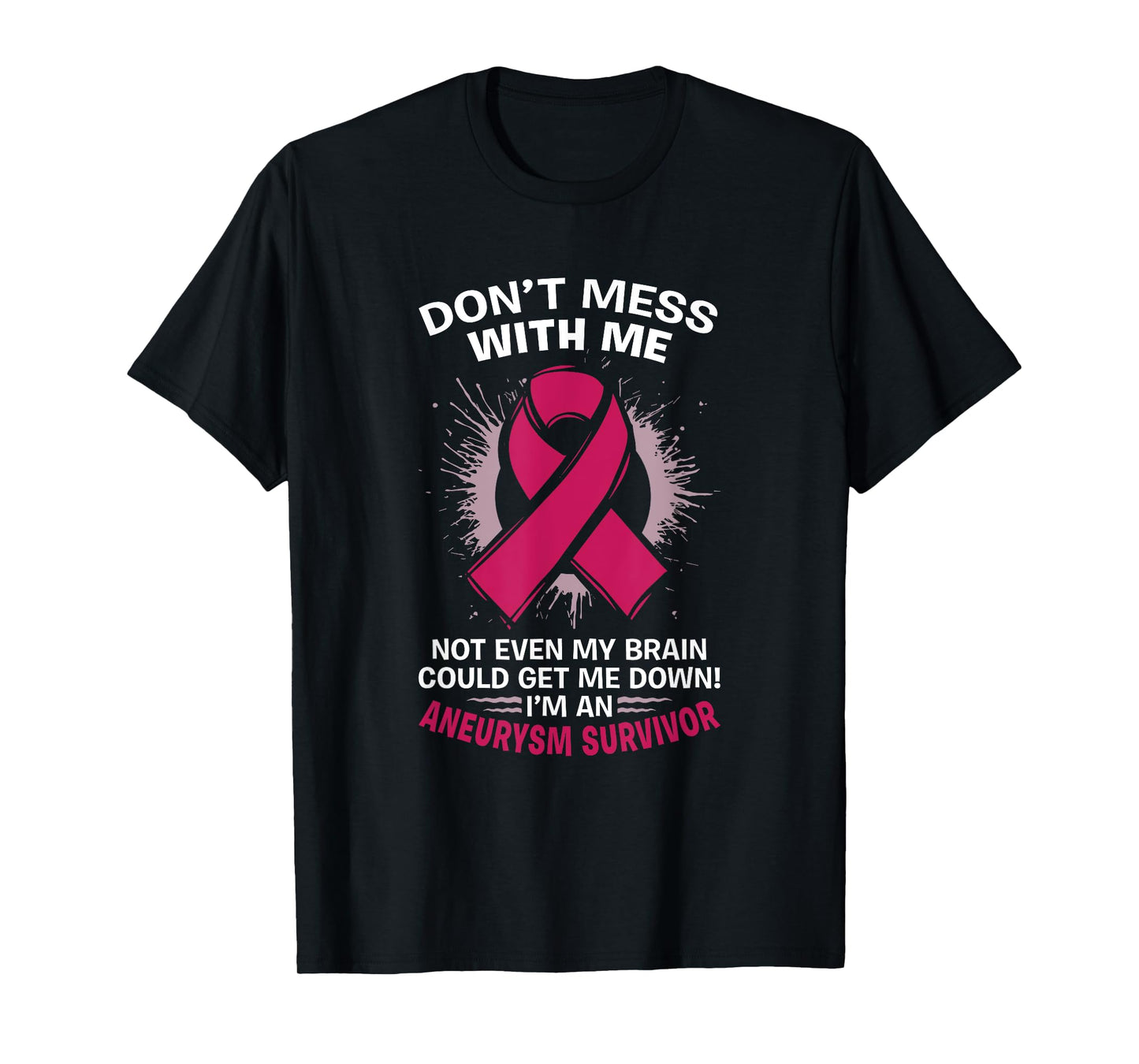 Brain Aneurysm Awareness Burgundy Aortic Aneurysm Survivor T-Shirt