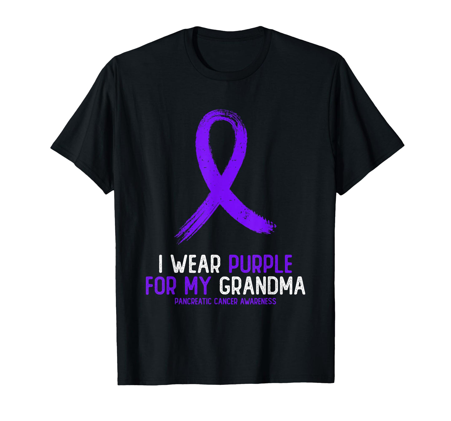I Wear Purple For My Grandma Pancreatic Cancer Awareness T-Shirt