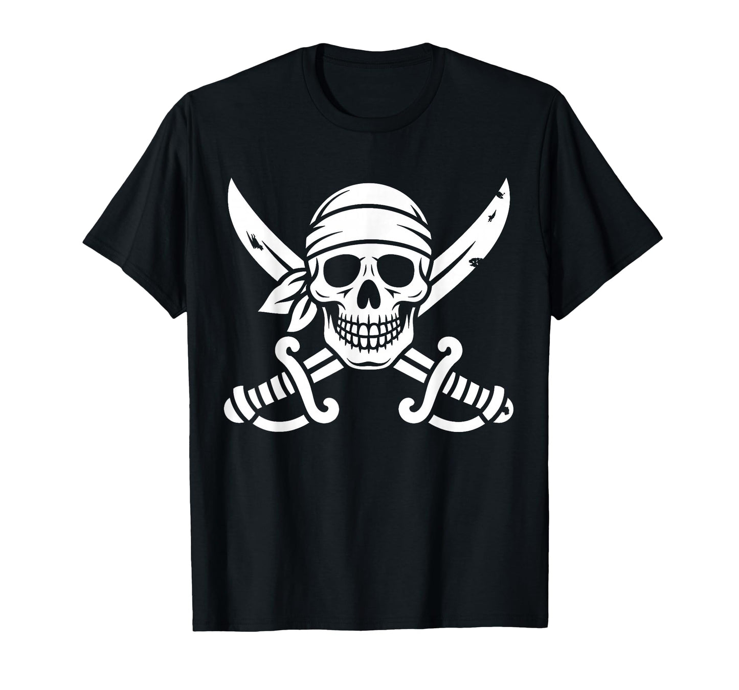 Pirate Skull and Crossbones Skeleton Halloween for Kids Boys T-Shirt