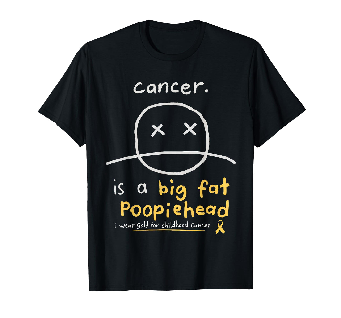 Childhood Cancer Awareness Smile Face Fighters - Survivors T-Shirt