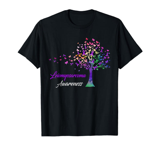 Tree Ribbon Leiomyosarcoma Awareness T-Shirt