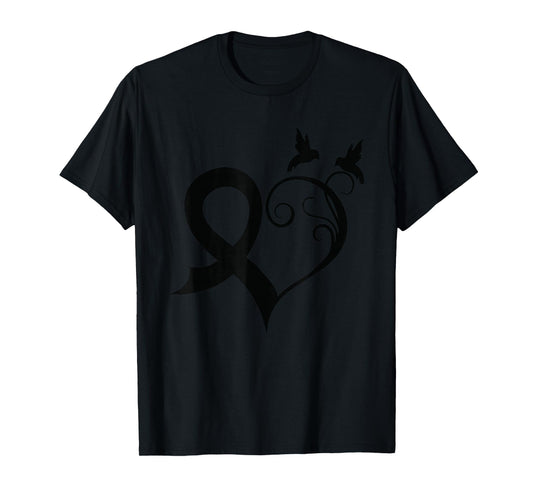 Melanoma Awareness Shirt | Support Family Member | Ribbon T-Shirt