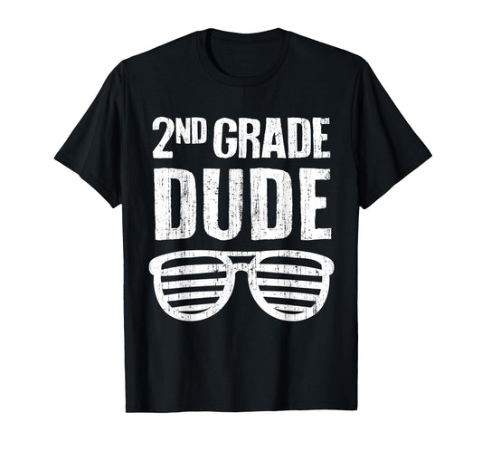 2nd Grade Dude Funny First Day Of School Second Grade Boys T-Shirt