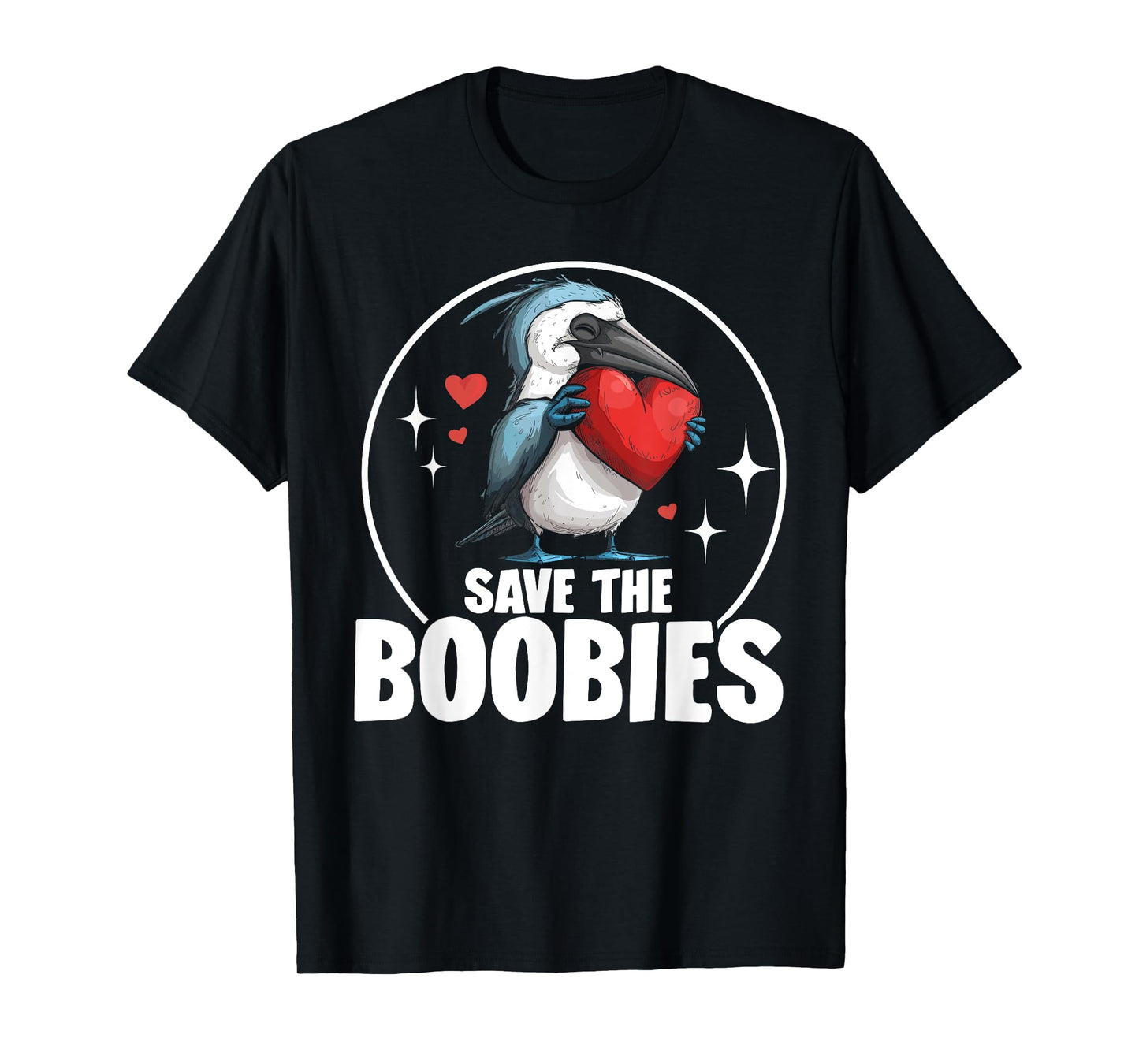 Blue Footed Booby Bird Plush Stuffed Animal Blue Foot Booty T-Shirt