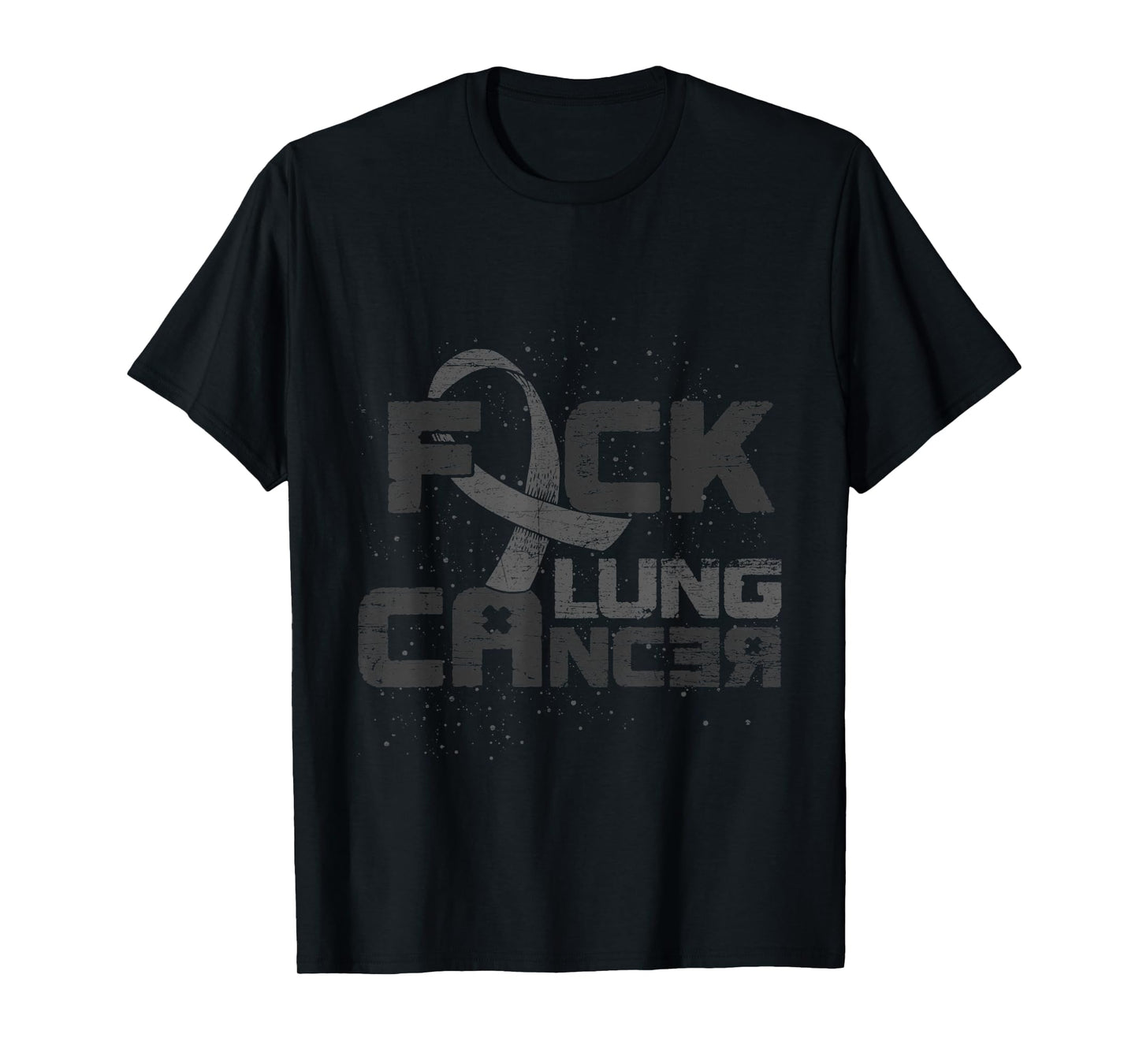 White Ribbon Lung Cancer Awareness Fuck Lung Cancer T-Shirt