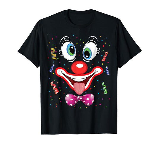 Carnival Clown Face Circus Costume Kids Men Women Carnivals T-Shirt