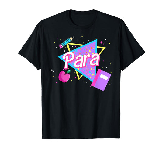Cute Paraprofessional Shirt 80's 90's Style Retro Old School T-Shirt