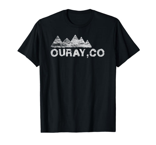 Cool Retro Grunge Ouray CO T-shirt