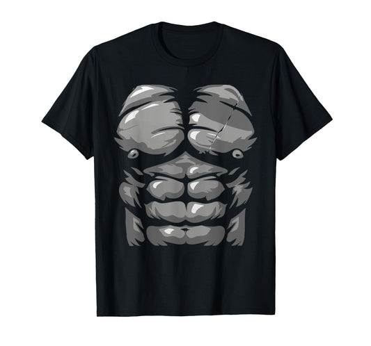 Funny Halloween Shirt Kid Adult Monkey Gorilla Chest Costume T-Shirt