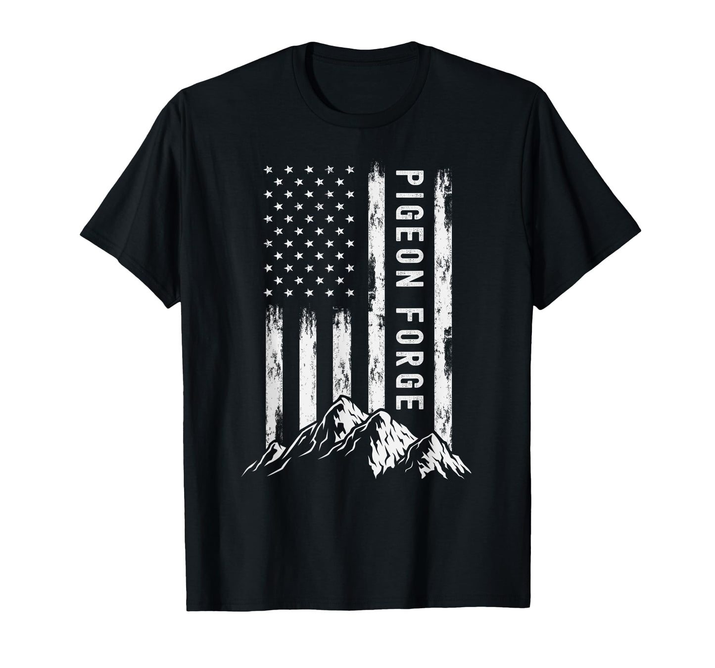 Patriotic Outdoors Smoky Mountains Tennessee Pigeion Forge Women Kids Men T-Shirt