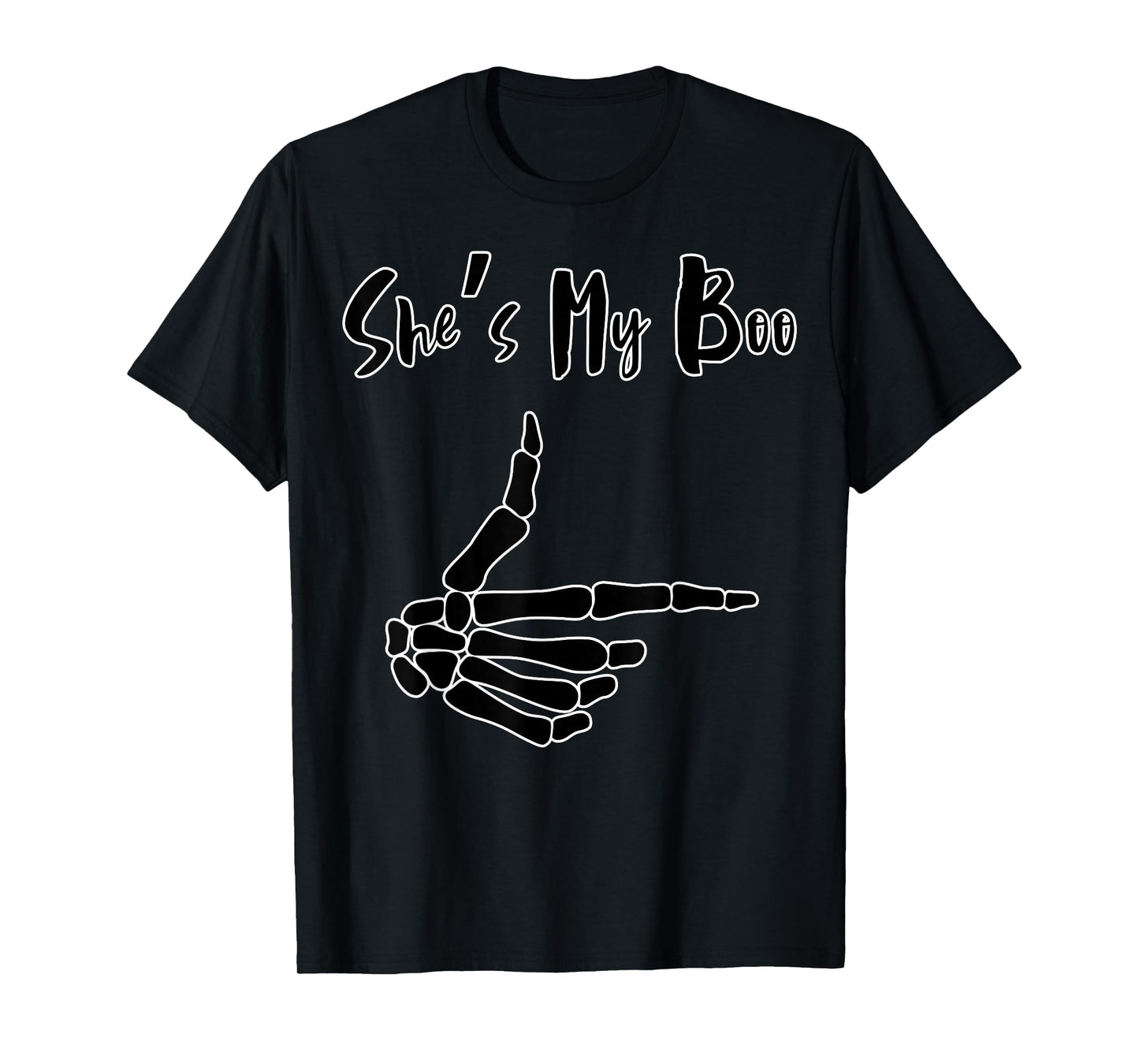 Couple's Halloween She's My Boo Girlfriend Tee T-Shirt