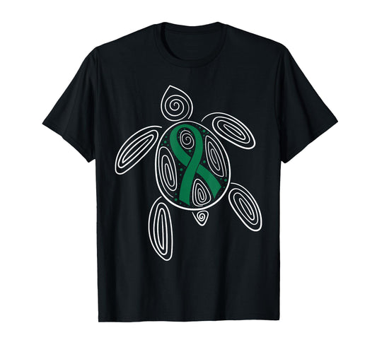 Liver Cancer Awareness Primary Hepatic Green Ribbon Jaundice T-Shirt