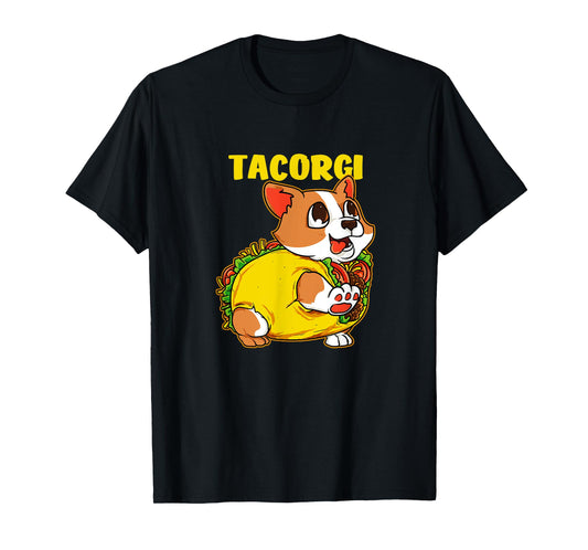 Corgi Dog And Taco Tacorgi Funny Corgi Puppy Men Women Girls Kids T-Shirt