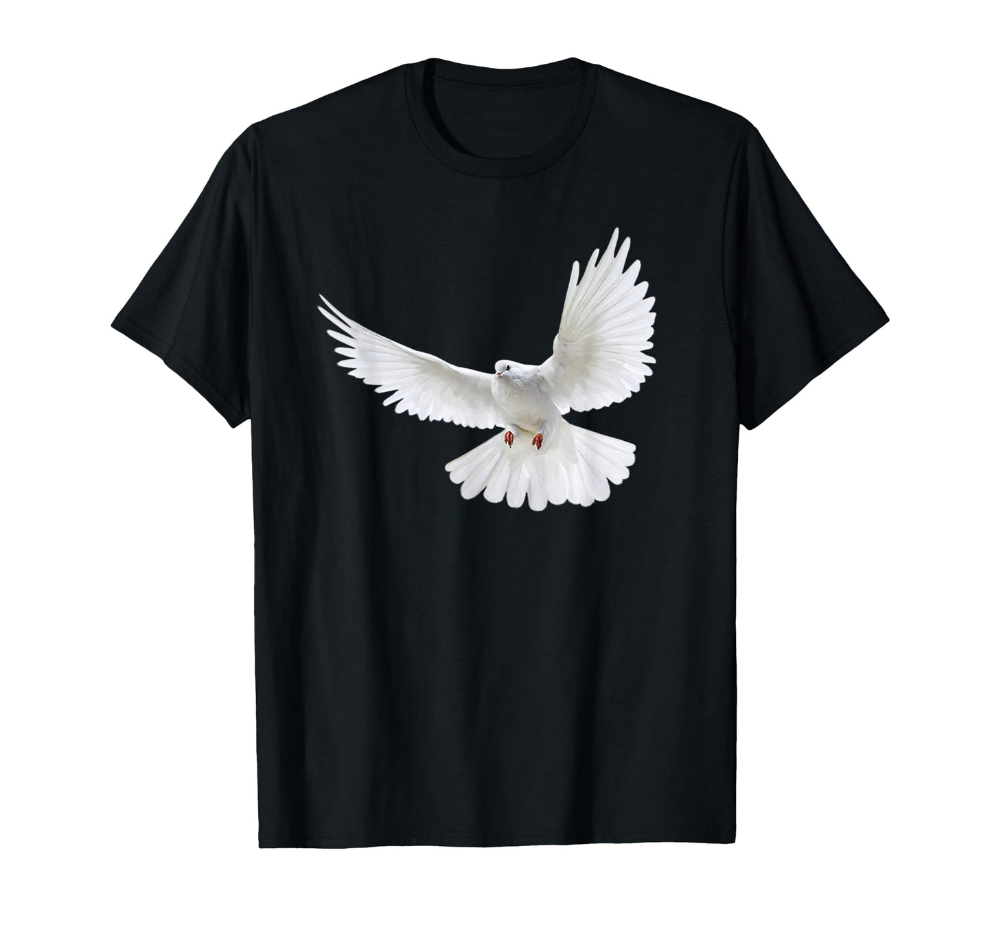 Beautiful Flying Peaceful White Dove Photo Silhouette T-Shirt