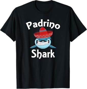 Padrino Shark Funny Spanish Godfather T-Shirt
