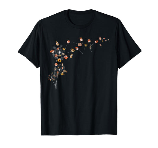 Animal Hamster Owner Dandelion Pet Lover Cute Hamster T-Shirt