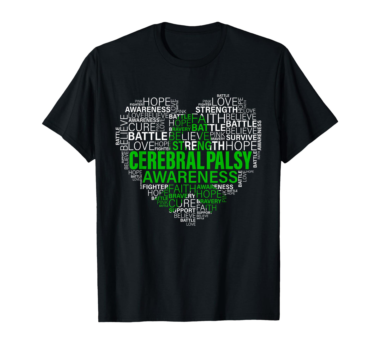 Cerebral Palsy Awareness Hope Support Strong Warrior T-Shirt