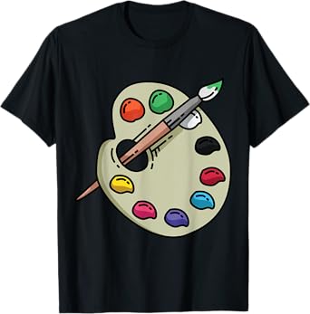 Painter Art Teacher Eazy Lazy Halloween Costume T-Shirt for Men Women Kids