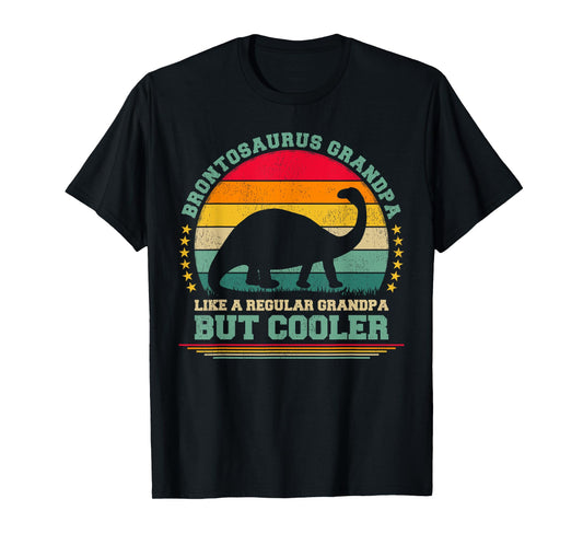 Brontosaurus Grandpa Like A Regular Grandpa Father's Day T-Shirt