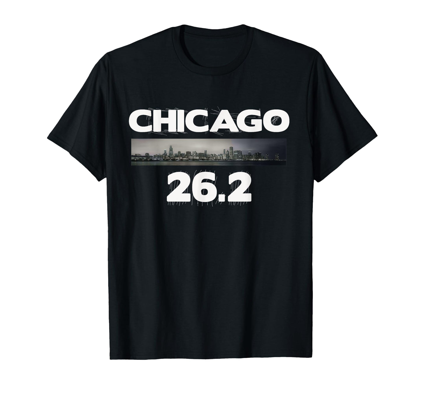 Chicago 26.2 miles Marathon Runner T-Shirt Running Tee T-Shirt