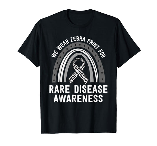 We Wear Zebra Print Rare Disease Awareness EDS Family Group T-Shirt