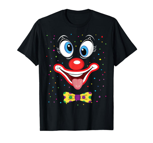 Carnival Clown Face Circus Costume Kids Men Women Carnivals T-Shirt