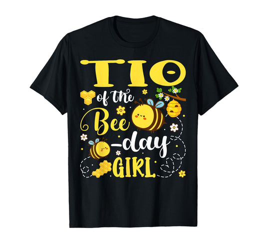 Tio of The Bee-Day Girl Birthday Party Matching Family T-Shirt