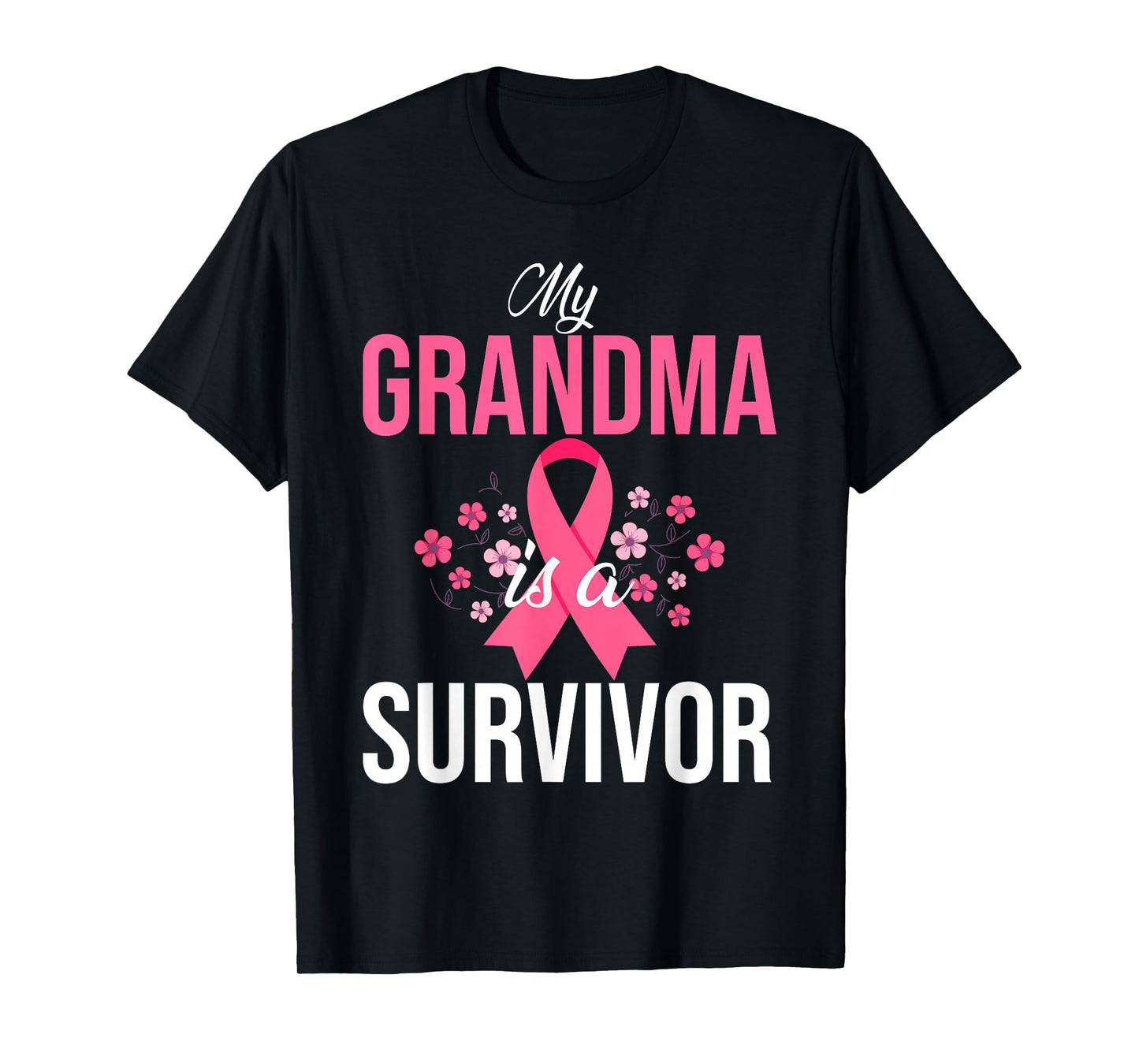 My Grandma Is A Survivor Breast Cancer Awareness T-Shirt