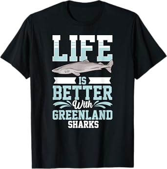 Greenland Shark Animal Tooth Funny Ocean T-Shirt